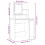 VidaXL (Smoked oak) vidaXL Dressing Table with LED Vanity Table Makeup Vanity Desk Cosmetic Table 14