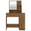 VidaXL (Brown oak) vidaXL Dressing Table with LED Vanity Table Makeup Vanity Desk Cosmetic Table 15