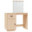 VidaXL (Brown) vidaXL Solid Wood Pine Dressing Table with LED Home Vanity Desk Multi Colours 12