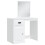 VidaXL (white) vidaXL Dressing Table with LED Lights Makeup Table Vanity Desk Cosmetic Table 13