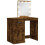 VidaXL (smoked oak) vidaXL Dressing Table with LED Lights Makeup Table Vanity Desk Cosmetic Table 12