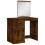VidaXL (smoked oak) vidaXL Dressing Table with LED Lights Makeup Table Vanity Desk Cosmetic Table 13