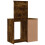 VidaXL (smoked oak) vidaXL Dressing Table with LED Lights Makeup Table Vanity Desk Cosmetic Table 17