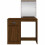 VidaXL (brown oak) vidaXL Dressing Table with LED Lights Makeup Table Vanity Desk Cosmetic Table 15