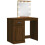 VidaXL (brown oak) vidaXL Dressing Table with LED Lights Makeup Table Vanity Desk Cosmetic Table 12