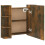 VidaXL vidaXL Spiegelschrank mit LED Räuchereiche 70x16,5x60 cm 21