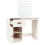 VidaXL (White) vidaXL Solid Wood Pine Dressing Table with LED Home Vanity Desk Multi Colours 18