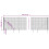 VidaXL vidaXL Maschendrahtzaun mit Bodenhülsen Anthrazit 2,2x25 m 10