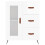 VidaXL (high gloss white) vidaXL Sideboard Storage Side Cabinet Cupboard Sonoma Oak Engineered Wood 15