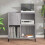 VidaXL (grey sonoma) vidaXL Record Cabinet Sideboard Side Cabinet Engineered Wood 12