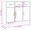 VidaXL (sonoma oak) vidaXL Sideboard Storage Cabinet Side Board Highboard Cupboard Engineered Wood 20