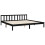 VidaXL (black, 200 x 200 cm) vidaXL Bed Frame Bed Base Platform Bed with Headboard Grey Single Solid Wood 19