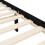 VidaXL (black, 200 x 200 cm) vidaXL Bed Frame Bed Base Platform Bed with Headboard Grey Single Solid Wood 20