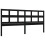 VidaXL (black, 200 x 200 cm) vidaXL Bed Frame Bed Base Platform Bed with Headboard Grey Single Solid Wood 18
