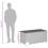 VidaXL vidaXL Gartentruhe mit Rollen Grau 190L Poly Rattan 4