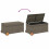 VidaXL vidaXL Gartentruhe mit Rollen Grau 190L Poly Rattan 7