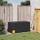 VidaXL vidaXL Gartentruhe mit Rollen Schwarz 190L Poly Rattan 3
