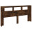 VidaXL (smoked oak) vidaXL LED Headboard Bed Header Bedroom Storage Bed Headboard Engineered Wood 16
