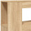 VidaXL (sonoma oak) vidaXL LED Headboard Bed Header Bedroom Storage Bed Headboard Engineered Wood 17