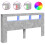 VidaXL (concrete grey) vidaXL LED Headboard Bed Header Bedroom Storage Bed Headboard Engineered Wood 12
