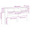 VidaXL (smoked oak) vidaXL LED Headboard Bed Header Bedroom Storage Bed Headboard Engineered Wood 14
