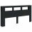 VidaXL (black) vidaXL LED Headboard Bed Header Bedroom Storage Bed Headboard Engineered Wood 13
