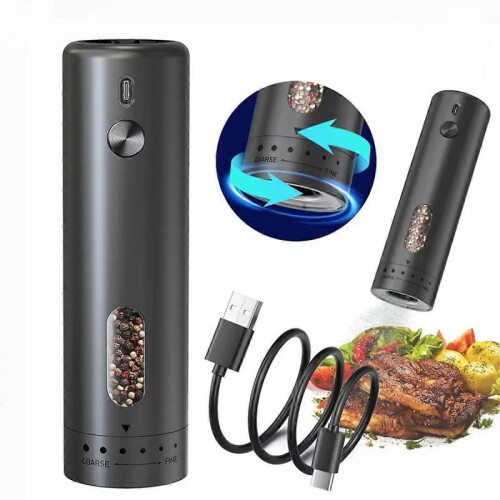 Electric Salt and Pepper Grinder, Automatic, Adjustable Coarseness, Kitchen Spice Tools for Cooking 1