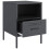 VidaXL vidaXL Bedside Cabinets Nightstand Bed Table Side Table 2 pcs Anthracite Steel 9