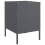 VidaXL vidaXL Bedside Cabinets Nightstand Bed Table Side Table 2 pcs Anthracite Steel 8