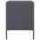 VidaXL vidaXL Bedside Cabinets Nightstand Bed Table Side Table 2 pcs Anthracite Steel 7
