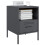 VidaXL vidaXL Bedside Cabinets Nightstand Bed Table Side Table 2 pcs Anthracite Steel 5