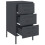 VidaXL vidaXL Bedside Cabinets Nightstand Bed Table Side Table 2 pcs Anthracite Steel 9