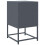 VidaXL vidaXL Bedside Cabinets Nightstand Bed Table Side Table 2 pcs Anthracite Steel 10