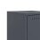 VidaXL vidaXL Bedside Cabinets Nightstand Bed Table Side Table 2 pcs Anthracite Steel 11