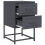 VidaXL vidaXL Bedside Cabinets Nightstand Bed Table Side Table 2 pcs Anthracite Steel 11