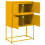 VidaXL vidaXL Sideboard Storage Cupboard Side Cabinet Highboard Mustard Yellow Steel 10