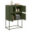 VidaXL vidaXL Sideboard Storage Cupboard Side Cabinet Highboard Olive Green Steel 10