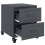 VidaXL vidaXL Bedside Cabinets Nightstand Bed Table Side Table 2 pcs Anthracite Steel 19