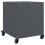 VidaXL vidaXL Bedside Cabinets Nightstand Bed Table Side Table 2 pcs Anthracite Steel 18