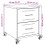 VidaXL vidaXL Bedside Cabinets Nightstand Bed Table Side Table 2 pcs Anthracite Steel 14