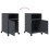 VidaXL vidaXL Bedside Cabinets Nightstand Bed Table Side Table 2 pcs Anthracite Steel 10