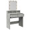 VidaXL (concrete grey) vidaXL Dressing Table with LED Cosmetic Table Vanity Makeup Table Sonoma Oak 18