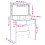 VidaXL (concrete grey) vidaXL Dressing Table with LED Cosmetic Table Vanity Makeup Table Smoked Oak 14