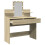 VidaXL (sonoma oak) vidaXL Dressing Table with LED Cosmetic Table Vanity Makeup Table Grey Sonoma 9