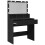 VidaXL (black) vidaXL Dressing Table with LED Cosmetic Table Vanity Makeup Table Smoked Oak 19