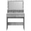 VidaXL (concrete grey) vidaXL Dressing Table with LED Cosmetic Table Vanity Makeup Table Smoked Oak 15