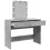 VidaXL (concrete grey) vidaXL Dressing Table with LED Cosmetic Table Vanity Makeup Table Smoked Oak 9