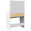 VidaXL (white) vidaXL Dressing Table with LED Cosmetic Table Vanity Makeup Table Smoked Oak 17