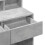 VidaXL (concrete grey) vidaXL Dressing Table with LED Cosmetic Table Vanity Makeup Table Smoked Oak 21