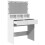 VidaXL (white) vidaXL Dressing Table with LED Cosmetic Table Vanity Makeup Table Smoked Oak 19
